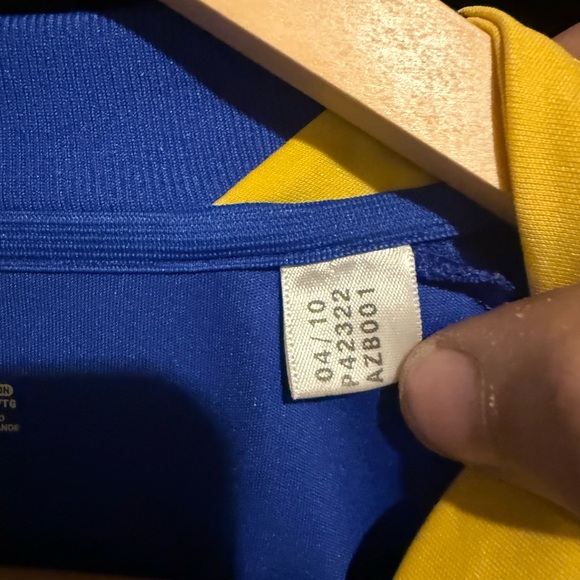 Ukraine 2010/11 Away Football Shirt Soccer Jersey Adidas P42322 Men XL Blue - Picture 3 of 5